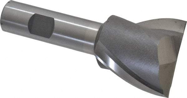 Interstate - 1-3/4", 1-5/8" LOC, 3/4" Shank Diam, 4-1/8" OAL, 2 Flute, Cobalt Square End Mill - Single End, Uncoated, Spiral Flute, Centercutting, Right Hand Cut, Right Hand Flute - USA Tool & Supply