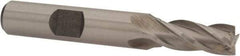 Interstate - 5/16", 3/4" LOC, 3/8" Shank Diam, 2-1/2" OAL, 4 Flute, Cobalt Square End Mill - Single End, Uncoated, Spiral Flute, 30° Helix, Centercutting, Right Hand Cut, Right Hand Flute - USA Tool & Supply