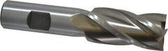 Interstate - 15/16", 1-7/8" LOC, 3/4" Shank Diam, 4-1/8" OAL, 4 Flute, Cobalt Square End Mill - Single End, Uncoated, Spiral Flute, 30° Helix, Centercutting, Right Hand Cut, Right Hand Flute - USA Tool & Supply