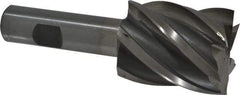 Interstate - 1-5/8", 2" LOC, 3/4" Shank Diam, 4-1/2" OAL, 6 Flute, Cobalt Square End Mill - Single End, Uncoated, Spiral Flute, 30° Helix, Centercutting, Right Hand Cut, Right Hand Flute - USA Tool & Supply