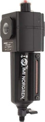 Norgren - 3/8" NPT, 250 Max psi Intermediate Micro Fog Lubricator - Metal Bowl with Sight Glass, Aluminum Body, 138 CFM, 175°F Max Temp, 2.68" Wide x 8.02" High - USA Tool & Supply