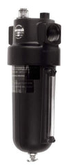 Norgren - 1-1/2 NPT Port, 250 Max psi, Heavy-Duty Lubricator - Metal Bowl with Sight Glass, Aluminum Body, 275 CFM, 175°F Max, 4-1/2" Wide x 12.43" High - USA Tool & Supply