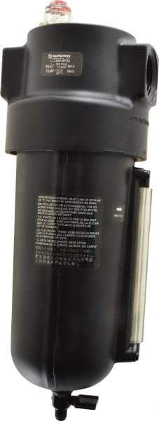 Norgren - 1 NPT Port, 250 Max psi, Heavy-Duty Lubricator - Metal Bowl with Sight Glass, Aluminum Body, 275 CFM, 175°F Max, 4-1/2" Wide x 12.43" High - USA Tool & Supply