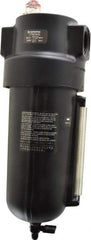 Norgren - 1 NPT Port, 250 Max psi, Heavy-Duty Lubricator - Metal Bowl with Sight Glass, Aluminum Body, 275 CFM, 175°F Max, 4-1/2" Wide x 12.43" High - USA Tool & Supply
