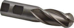 Interstate - 1" Diam, 2" LOC, 4 Flute Cobalt Ball End Mill - Uncoated, Single End, 4-1/2" OAL, 1" Shank Diam, Spiral Flute - USA Tool & Supply