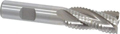 Interstate - 3/4" Diam, Coarse Pitch, 1-5/8" LOC, 4 Flute Cobalt Roughing Square End Mill - Uncoated, 3-7/8" OAL, 5/8" Shank Diam, Single End - USA Tool & Supply