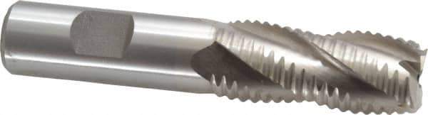 Interstate - 13/16" Diam, Coarse Pitch, 1-7/8" LOC, 4 Flute Cobalt Roughing Square End Mill - Uncoated, 4-1/8" OAL, 3/4" Shank Diam, Single End - USA Tool & Supply