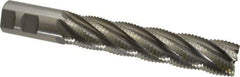 Interstate - 1-1/4" Diam, Coarse Pitch, 6" LOC, 6 Flute Cobalt Roughing Square End Mill - Uncoated, 8-1/2" OAL, 1-1/4" Shank Diam, Single End - USA Tool & Supply