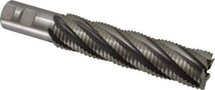 Interstate - 1-1/2" Diam, Coarse Pitch, 6-1/8" LOC, 6 Flute Cobalt Roughing Square End Mill - Uncoated, 8-5/8" OAL, 1-1/4" Shank Diam, Single End - USA Tool & Supply