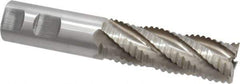 Interstate - 1" Diam, Coarse Pitch, 3" LOC, 5 Flute Cobalt Roughing Square End Mill - Uncoated, 5-1/2" OAL, 1" Shank Diam, Single End - USA Tool & Supply