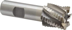 Interstate - 1-1/8" Diam, Coarse Pitch, 1-1/8" LOC, 6 Flute Cobalt Roughing Square End Mill - Uncoated, 3-3/8" OAL, 3/4" Shank Diam, Single End - USA Tool & Supply