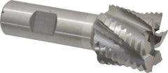 Interstate - 1-1/4" Diam, Coarse Pitch, 1-1/8" LOC, 6 Flute Cobalt Roughing Square End Mill - Uncoated, 3-3/8" OAL, 3/4" Shank Diam, Single End - USA Tool & Supply