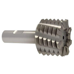 Interstate - 2" Diam, Coarse Pitch, 1-1/8" LOC, 8 Flute Cobalt Roughing Square End Mill - Uncoated, 3-3/8" OAL, 3/4" Shank Diam, Single End - USA Tool & Supply
