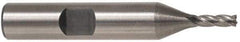 Hertel - 32mm, 2" LOC, 1" Shank Diam, 4-1/2" OAL, 4 Flute, Cobalt Square End Mill - Single End, Uncoated, 30° Helix, Centercutting, Right Hand Cut - USA Tool & Supply