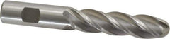 Interstate - 3/4" Diam, 3" LOC, 4 Flute High Speed Steel Ball End Mill - Uncoated, Single End, 5-1/4" OAL, 3/4" Shank Diam, Spiral Flute - USA Tool & Supply