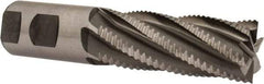 Interstate - 1-1/4" Diam, Coarse Pitch, 3" LOC, 6 Flute Cobalt Roughing Square End Mill - Uncoated, 5-1/2" OAL, 1-1/4" Shank Diam, Single End, Centercutting - USA Tool & Supply
