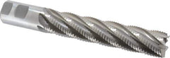 Interstate - 1-1/4" Diam, Coarse Pitch, 6" LOC, 6 Flute Cobalt Roughing Square End Mill - Uncoated, 8-1/2" OAL, 1-1/4" Shank Diam, Single End, Centercutting - USA Tool & Supply