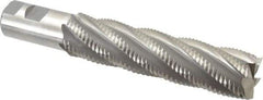 Interstate - 1-1/2" Diam, Coarse Pitch, 6" LOC, 6 Flute Cobalt Roughing Square End Mill - Uncoated, 8-1/2" OAL, 1-1/4" Shank Diam, Single End, Centercutting - USA Tool & Supply