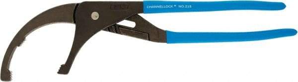 Channellock - 5-1/2" Max Diam, Adjustable Oil Filter Plier - 15" OAL, 5-1/2 Max Capacity, Oil Filter Plier - USA Tool & Supply