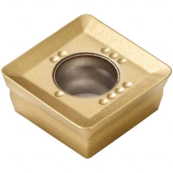 Seco - SONX09T308 M10 Grade F40M Carbide Milling Insert - TiAlN/TiN Finish, 0.156" Thick, 0.376" Inscribed Circle, 0.031" Corner Radius - USA Tool & Supply