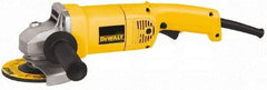 DeWALT - 5" Wheel Diam, 10,000 RPM, Corded Angle & Disc Grinder - 5/8-11 Spindle, 12 Amps - USA Tool & Supply