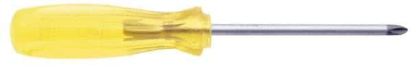 Urrea - #2, 12" OAL, Standard Phillips Screwdriver - 8" Handle Length, Round Shank, Acetate Handle - USA Tool & Supply