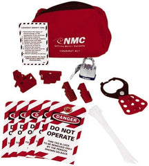 NMC - 20 Piece Electrical Lockout Kit - Keyed Differently, Comes in Pouch - USA Tool & Supply
