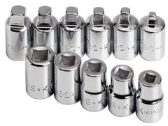 SK - 11 Piece 3/8" Drive Socket Set - 4 Points, 3/16" to 3/8" Range, Inch Measurement Standard - USA Tool & Supply