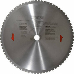 Porter-Cable - 14" Diam, 1" Arbor Hole Diam, 72 Tooth Wet & Dry Cut Saw Blade - Carbide-Tipped, Cutoff Action, Standard Round Arbor - USA Tool & Supply