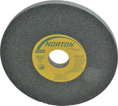 Norton - 7" Diam x 1-1/4" Hole x 1/2" Thick, K Hardness, 60 Grit Surface Grinding Wheel - Silicon Carbide, Type 1, Medium Grade, 3,600 Max RPM, Vitrified Bond, No Recess - USA Tool & Supply
