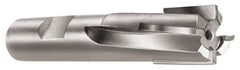Made in USA - 1", 1-1/4" LOC, 7/8" Shank Diam, 4" OAL, 6 Flute, Carbide-Tipped Square End Mill - Single End, Uncoated, Spiral Flute, 6° Helix, Right Hand Cut, Right Hand Flute - USA Tool & Supply