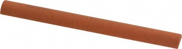 Norton - 4" Long x 3/8" Diam Aluminum Oxide Sharpening Stone - Half Round, Fine Grade - USA Tool & Supply