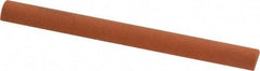 Norton - 4" Long x 3/8" Diam Aluminum Oxide Sharpening Stone - Half Round, Fine Grade - USA Tool & Supply