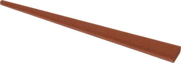 Norton - 4" Long x 3/8" Wide x 1/8" Thick, Aluminum Oxide Sharpening Stone - Taper, Fine Grade - USA Tool & Supply