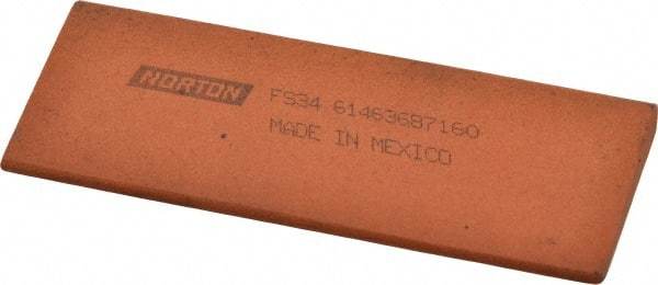 Norton - 4-1/2" Long x 1-3/4" Diam x 3/8" Thick, Aluminum Oxide Sharpening Stone - Round Edge Slip, Fine Grade - USA Tool & Supply