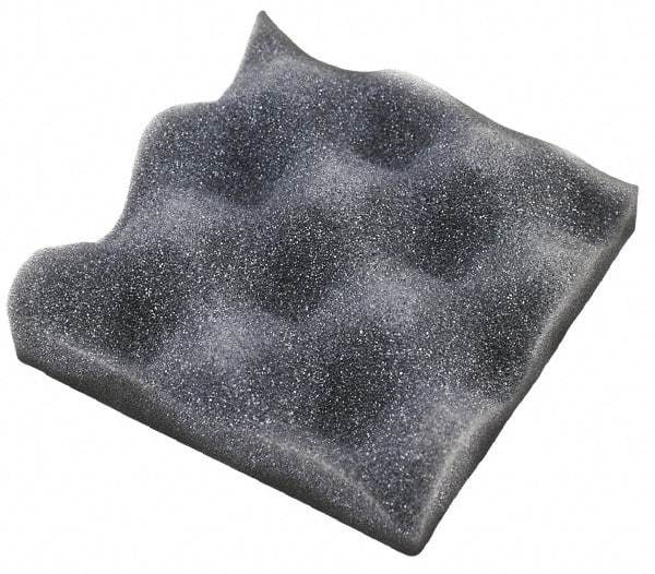 American Acoustical Products - 54" Long x 54" Wide x 1" Thick, Polyester Foam Sheet - Contoured - USA Tool & Supply