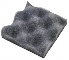American Acoustical Products - 54" Long x 54" Wide x 1" Thick, Polyester Foam Sheet - Contoured - USA Tool & Supply