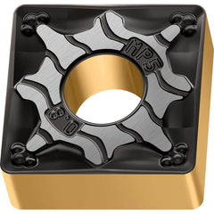 Turning Insert:  SNMG434-MP5 WPP10G,  Solid Carbide TiCN, Al2O3 & TiN Finish,  Neutral,  0.5000″ Long,  1/2″ Inscribed Circle,  0.0630″ Corner Radius,  90.0 &deg N/A Square,  Series  SNMG-MP5