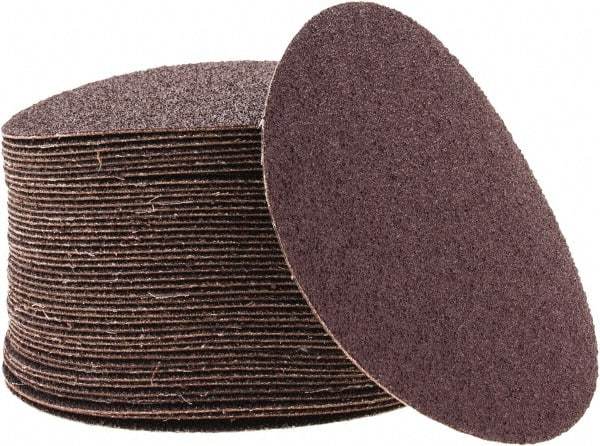 3M - 5" Diam, 40 Grit Aluminum Oxide Adhesive PSA Disc - Coarse Grade, X Weighted Cloth Backing, For Bench Top Motors, Random Orbital Sanders - USA Tool & Supply