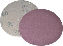 3M - 5" Diam, 80 Grit Aluminum Oxide Adhesive PSA Disc - Medium Grade, X Weighted Cloth Backing, For Bench Top Motors, Random Orbital Sanders - USA Tool & Supply