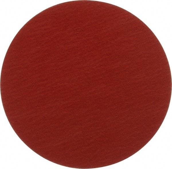 3M - 12" Diam, 40 Grit Ceramic Adhesive PSA Disc - Coarse Grade, Orange, YF Weighted Backing, Flexible, Use with Bench Top Motors - USA Tool & Supply