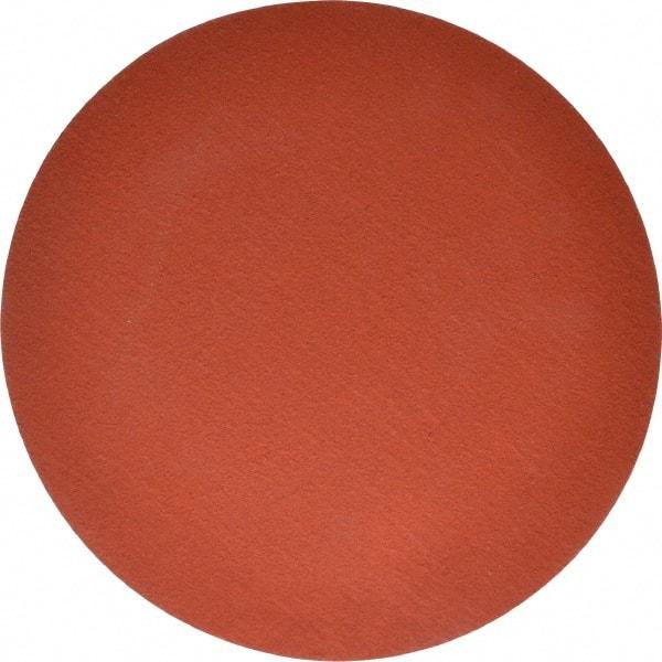 3M - 12" Diam, 50 Grit Ceramic Adhesive PSA Disc - Coarse Grade, Orange, YF Weighted Backing, Flexible, Use with Bench Top Motors - USA Tool & Supply