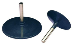 3M - 1/2" Diam Adhesive/PSA Disc Backing Pad - 1/4" Shank Diam, Medium Density, 20,000 RPM - USA Tool & Supply