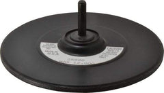 3M - 5" Diam Adhesive/PSA Disc Backing Pad - 1/4" Shank Diam, Medium Density, 6,000 RPM - USA Tool & Supply