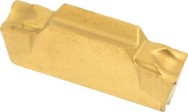 Seco - LCMF, 0.157" Cutting Width, MC, CP600 Grade, Double End Multi-Directional Turning Insert - TiAlN, TiN Coated - USA Tool & Supply
