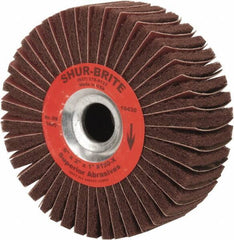 Superior Abrasives - 6" Diam, 120 Grit Aluminum Oxide Duplex Wheel - 1" Hole, 2" Wide, Coated, Fine Grade, 4,500 Max RPM - USA Tool & Supply