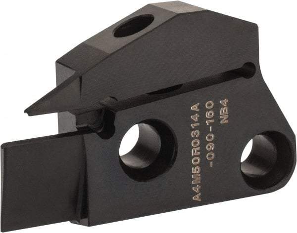Kennametal - 3mm Groove Width, 14mm Max Depth of Cut, Right Hand Cut, A4M-A Indexable Grooving Blade - 3 Seat Size, Series A4 - USA Tool & Supply