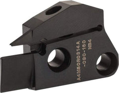 Kennametal - 3mm Groove Width, 14mm Max Depth of Cut, Right Hand Cut, A4M-A Indexable Grooving Blade - 3 Seat Size, Series A4 - USA Tool & Supply