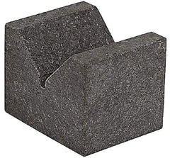 SPI - 90° Angle, Black Granite V-Block - 6" Long x 6" Wide x 6" High, Sold as Matched Pair - USA Tool & Supply