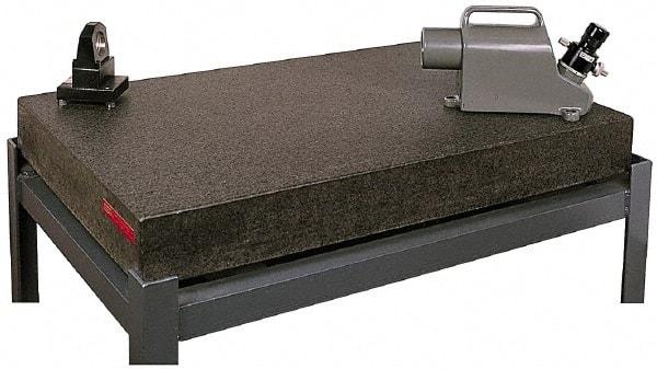 SPI - 18" Long x 12" Wide x 3" Thick, Granite Inspection Surface Plate - B Toolroom Grade, 0.0001" Unilateral Tolerance, Includes NIST Traceability Certificate - USA Tool & Supply